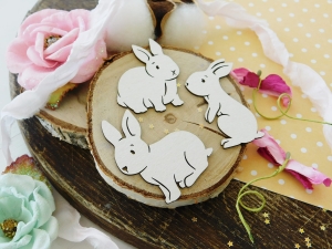 Tekturka "Witaj Wiosno" - Zając - 3 sztuki