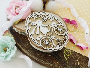 Tekturka "Witaj Wiosno" - Zając ramka