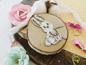 Tekturka "Witaj Wiosno" - Wesoły zajączek