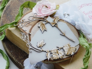 Tekturka "Komunia 2021" - Pędy winorośli większe - 2 sztuki 