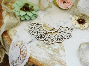 Tekturka "W różach i koronkach" - Ramka IV połowa