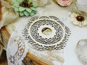 Tekturka "W różach i koronkach" - Ramka V