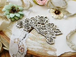 Tekturka "W różach i koronkach" - Róże dekor I - tło