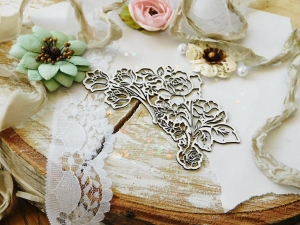 Tekturka "W różach i koronkach" - Róże dekor I