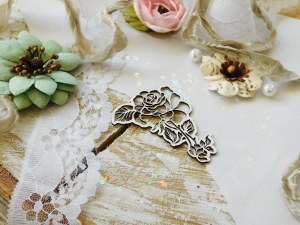 Tekturka "W różach i koronkach" - Róże dekor III