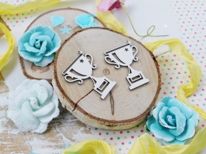 Tekturka "Kocham szkołę!" - Puchar - 2 sztuki