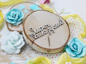 Tekturka "Kocham szkołę!" - Super Nauczyciel! - 2 sztuki 