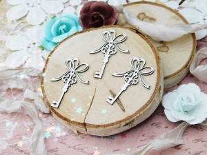 Tekturka "Kochaj" - Klucz - 3 sztuki