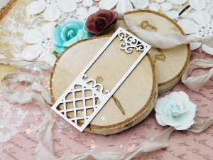 Tekturka "Kochaj" - Ramka prostokąt - 2 sztuki