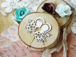 Tekturka "Kochaj" - Twarze - 2 sztuki