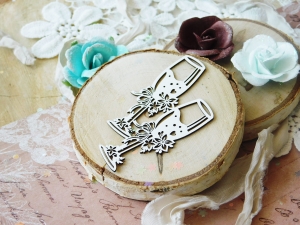 Tekturka "Kochaj" - Kieliszki