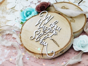 Tekturka "Kochaj" - W Dniu Waszego Ślubu II - 2 sztuki