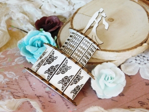 Tekturka "Kochaj" - Tort 3d połówka