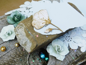 Tekturka "Wspomnienia" - Kwiat I - 2 sztuki