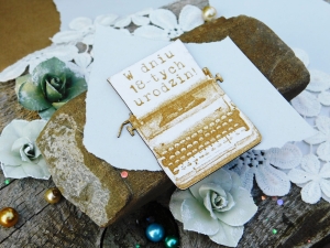 Tekturka "Wspomnienia" - Maszyna do pisania - W dniu 18-tych urodzin! 