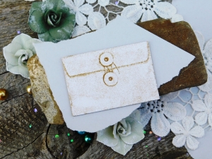 Tekturka "Wspomnienia" - Koperta zamykana