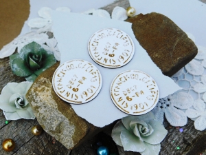 Tekturka "Wspomnienia" - Stempel pocztowy - 3 sztuki