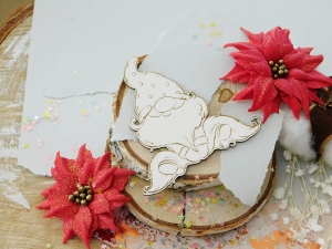 Tekturka "Święta, święta..." - Krasnoludek siedzący I