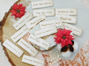 Tekturka "Święta, święta..." - Zestaw napisów II