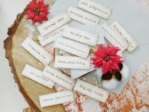 Tekturka "Święta, święta..." - Zestaw napisów III