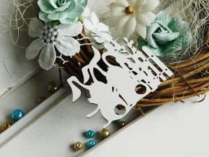 Tekturka "Wiosna" - Zające kompozycja