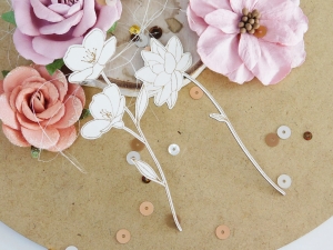 Tekturka "Wiosennie" - Kwiaty I