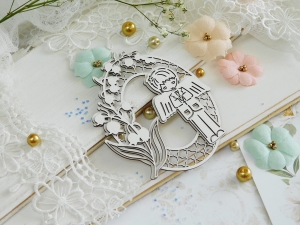 Tekturka "Komunia 2022" - Ramka owal, chłopiec