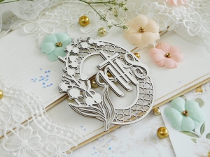 Tekturka "Komunia 2022" - Ramka owal, IHS