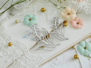 Tekturka "Komunia 2022" - Konwalia - 2 sztuki