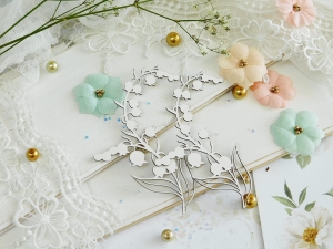 Tekturka "Komunia 2022" - Konwalia - 2 sztuki