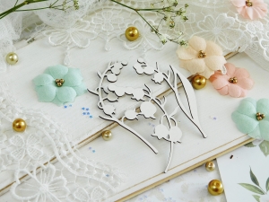 Tekturka "Komunia 2022" - Konwalia - 3 sztuki