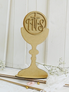 HDF - Komunia Święta - Kielich z hostią + podstawka 