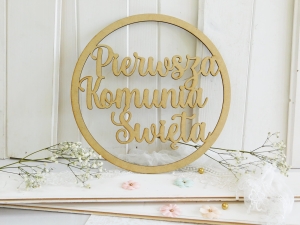 HDF - Komunia Święta - Koło napis