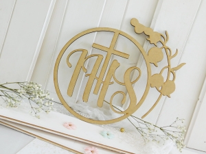 HDF - Komunia Święta - Koło IHS z konwalią