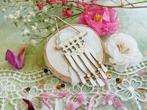 Tekturka "Naturalnie - Miłość" - Makrama cieniowana XI