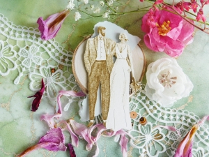 Tekturka "Naturalnie - Miłość" - Para młoda I