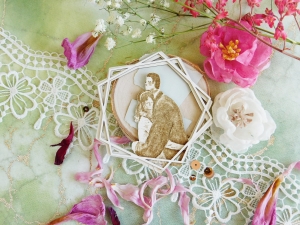 Tekturka "Naturalnie - Miłość" - Para w ramce I