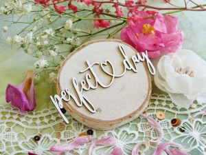 Tekturka "Naturalnie - Miłość" - perfect day - 2 sztuki 