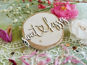 Tekturka "Naturalnie - Miłość" - sweet kisses - 2 sztuki  