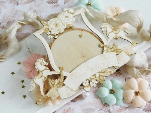 Tekturka "Milusińscy" - Ramka III - Konik na biegunach