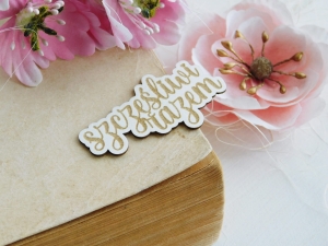 Tekturka - Napis - szczęśliwi razem