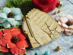 Tekturka - Wesołych Świąt - Chatka z piernika