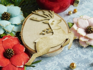 Tekturka - Wesołych Świąt - Renifer