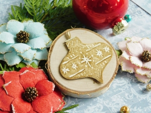 Tekturka - Wesołych Świąt - Bombka