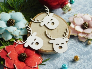 Tekturka - Wesołych Świąt - Reniferki