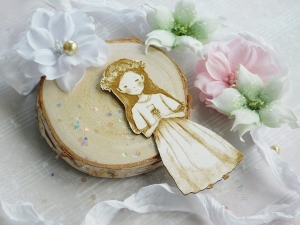 Tekturka "Komunia 2023" - Dziewczynka III