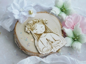 Tekturka "Komunia 2023" - Dziewczynka XI