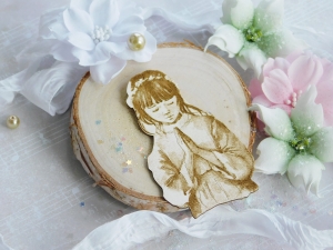 Tekturka "Komunia 2023" - Dziewczynka XII