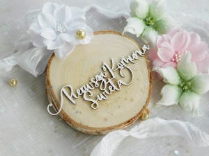 Tekturka "Komunia 2023" - Pierwsza Komunia Święta - 2 sztuki