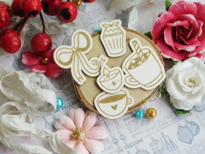 Tekturka "Zima 2023" - Słodkości - 5 sztuk